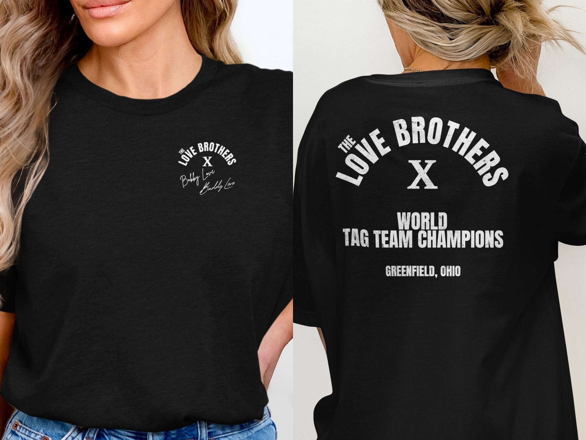 The Love Brothers X World Tag Team Champions T-shirt product