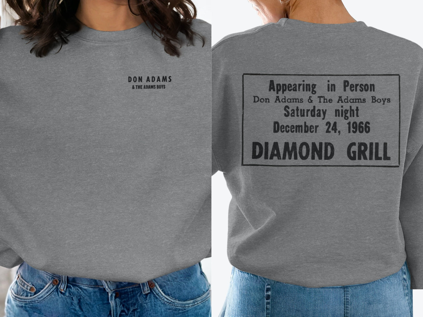 Don Adams Vintage Concert Graphic Sweatshirt